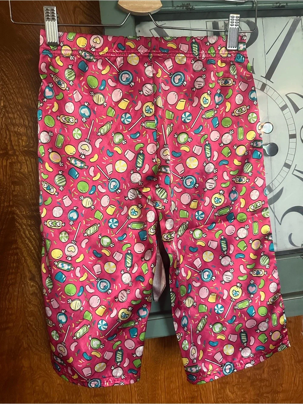 Justice Pink Candy Print Pajama Bottoms